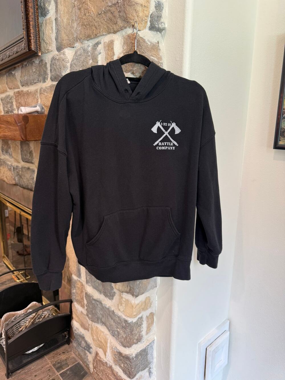 1-32 IN Battle Company Afghanistan hoodie Bella+Canvas M memorabilia